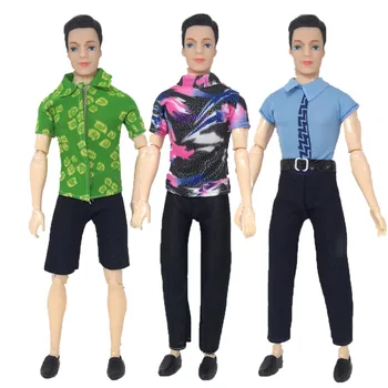 1 Комплект одежды для куклы Кен, обувь, повседневная одежда, мужские наряды, модный повседневный комплект для куклы-бойфренда для 12-дюймовой куклы Кен
