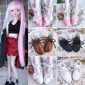 1 Пара модных кукольных туфель на высоком каблуке 1/3 7,5 см из искусственной кожи, подходящих для куклы ростом 60 см, носящей сапоги, обувь, кукольную одежду, аксессуары