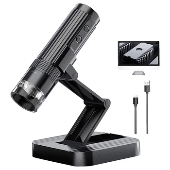 1 ШТ USB Цифровой микроскоп, Портативные Микроскопы, Камера 1080P HD, Микроскоп для монет, Мини-камера, Лупа 50X-1000X Черный