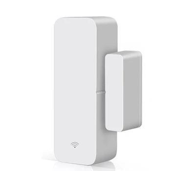 1 Шт.. Tuya Wifi Дверной Магнитный Умный датчик окна Дверной Детектор Умный Дом Сигнализация ABS для Alexa Google Assistant