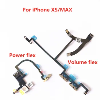1 шт. Оригинал для iPhone X Xs Max XR Кнопки отключения звука и регулировки громкости, кнопки включения, гибкий кабель, запчасти для ремонта мобильных телефонов