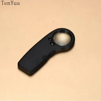 15-кратная Ручная Лупа TenYua со Светодиодной Подсветкой для Определения Валюты и Ремонта
