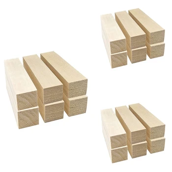 18 шт. Блоки для резьбы по липе для начинающих Набор для хобби резьбы по дереву DIY Carving Wood