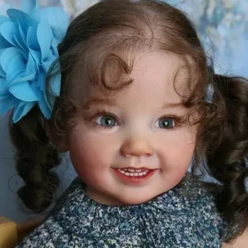 28-дюймовый комплект куклы-Реборна Cammi Baby Детали куклы с улыбающимся лицом для малышей, мягкие на ощупь, свежего цвета с корпусом