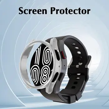 3шт для Galaxy Watch 6 Классический чехол из ТПУ + защитная пленка из закаленного стекла + чехол-трекер для ПК