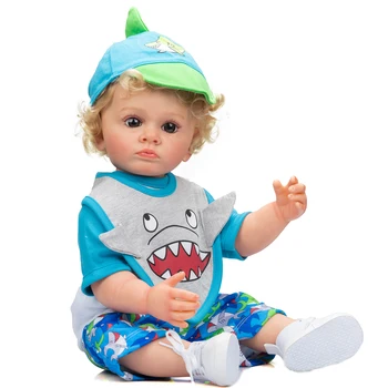 55 см Полное Тело Мягкий Силиконовый Винил Real Touch Reborn Baby Boy Tutti Life Painting Малыш Кукла Идеальные Подарки Для Детей