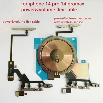 Alideao-Гибкий кабель Volume для iPhone 14 14 Plus 14 Pro 14 Pro Max, Чип Беспроводной зарядки, Катушка NFC с гибким кабелем Volume, 1шт