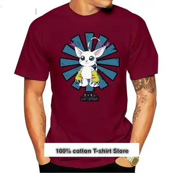 Camiseta Retro para hombre y mujer, prenda de vestir, con estampado japonés de Gatomon, 2021
