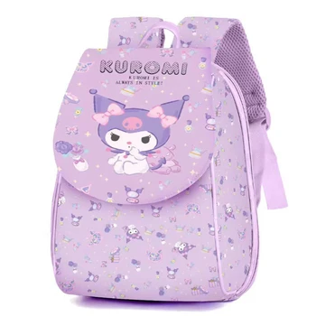 Cinnamoroll Hello Kitty Sanrio Kawaii Студенческий флип-рюкзак Kuromi с милым мультяшным принтом, водонепроницаемый школьный ранец, игрушки для детей