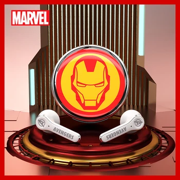 Disney Marvel TWS Bluetooth 5.3 Наушники IronMan Черная Пантера Капитан Америка Беспроводные Наушники HIFI Звук Спортивные Гарнитуры