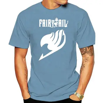 Fairy Tail Group логотип аниме футболка мужская / женская модная футболка с коротким рукавом, удобные повседневные футболки, топы, футболка overize
