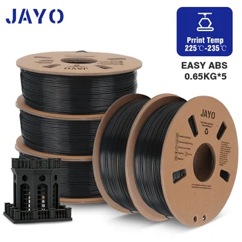 JAYO ABS/ASA/Easy ABS 5PCS Нить накаливания 1,75 мм 650 кг/рулон Высокопрочный 100% Пузырь Для Материалов 3D-принтера FDM DIY Gift Fastship