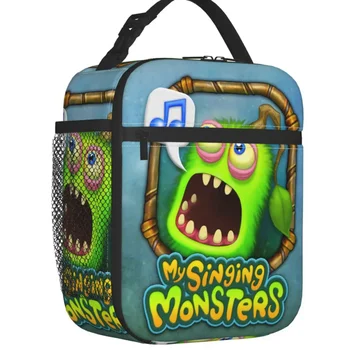 My Singing Monsters Изолированная сумка для ланча с Мультяшной аниме-игрой, портативный кулер, Термос для еды, ланч-бокс для кемпинга на открытом воздухе, путешествия