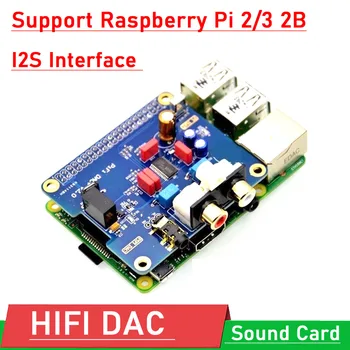Raspberry pi 2B /B + 2/3 HIFI DAC + Звуковая карта Цифровой Аудиомодуль I2S Интерфейс PCM5122 для PIR 2B 3 Volumio Music