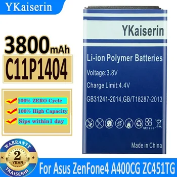 YKaiserin 3800 мАч C11P1404 Аккумулятор Для ASUS ZenFone 4 A400CG ZenFone Go 4.5 ZC451TG Z00SD Телефон Новейшего Производства Bateria