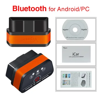 iCar2 ELM327 obd2 Bluetooth сканер elm 327 V2.1 obd 2 wifi icar 2 автоматический диагностический сканер для Android/ПК/IOS считыватель кода