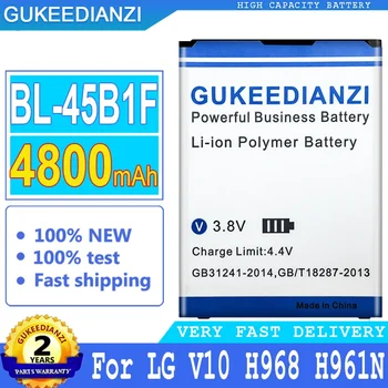 Аккумулятор GUKEEDIANZI BL-45B1F, аккумулятор большой мощности для LG V10, H968, H961N, F600, F600L, F600S, F600K, BL 45B1F, 4800 мАч