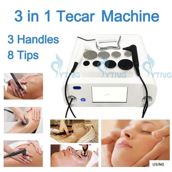 Аппарат для диатермии Tecar CET RET Indiba Физиотерапия для облегчения боли, Монополярная радиочастотная коррекция фигуры для похудения