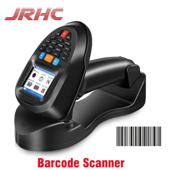 Беспроводной Сканер Штрих-кодов JRHC с Зарядной Базой 1D Инвентаризационный Сканер и Сборщик Данных Портативный Терминал Данных Инвентаризационное Устройство