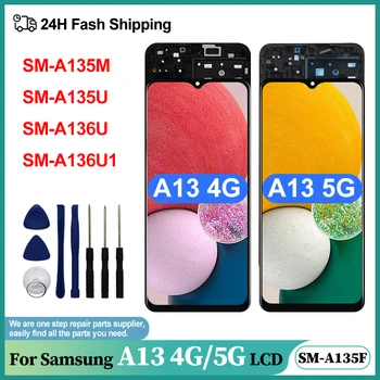 ВЫБОР Для Samsung Galaxy A13 5G LCD A136 A136U1 Дисплей Сенсорный Экран Для Samsung A13 A135F LCD A135FA135M Замена деталей Экрана
