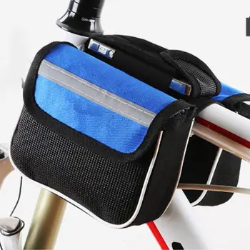 Велосипедные сумки Велосипедная рама Передняя трубчатая сумка непромокаемая сумка для горного велосипеда двусторонняя сумка для велосипедного телефона Седельная сумка