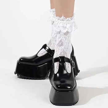 Весенние женские лоферы на высоком каблуке, Новая роскошная спортивная обувь на платформе, Marie Jane Fashion 2024, Дизайнерские трендовые женские туфли-лодочки