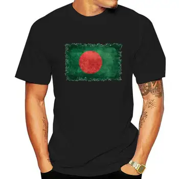 Винтажный флаг Бангладеш, Полностью хлопковая футболка в винтажном стиле для мужчин, топы, тройники, Новые модные футболки с круглым вырезом на День матери, летние