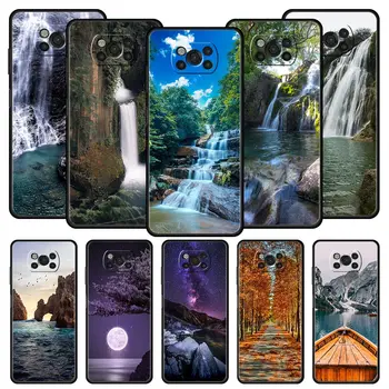 Водопад природа Деревья Чехол Для Телефона Xiaomi Mi Poco X3 NFC M3 F4 F3 M4 X4 5G Note 10 12 Lite 11 11T 10T 13 12T Pro 9T Чехол