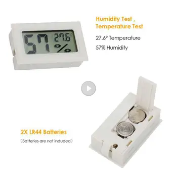 Датчик Температуры Окружающей среды в помещении 1,5 В Инструмент Для Отображения Влажности Прочные Гигрометры Жк-Электронный Гигрометр Многофункциональный Мини