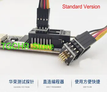 Датчик для проверки прожига Pogo Pin 1.27 чип SOP WSON SOIC VSOP SPI FLASH 8P с кабелем 30 см
