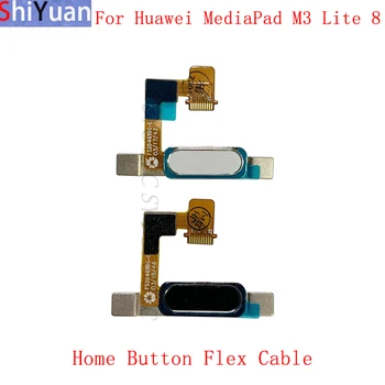 Датчик отпечатков пальцев, кнопка Home, гибкий кабель, лента для Huawei MediaPad M3 Lite, 8-дюймовый Гибкий сенсорный датчик, Запасные части