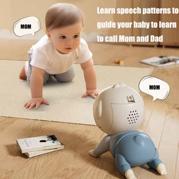 Детские Игрушки Для Ползания со Звуком, Электрическая Кукла-Малышка, Игрушка для Малышей, Учащаяся Лазать, Развивающая Движущаяся Игрушка для Малышей, Подарок на 0-6-12 месяцев