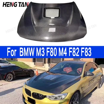 Для BMW M3 F80 M4 F82 F83 2014-2020 Крышка двигателя из углеродного волокна в стиле IMP Крышка двигателя из углеродного волокна Капот автомобиля