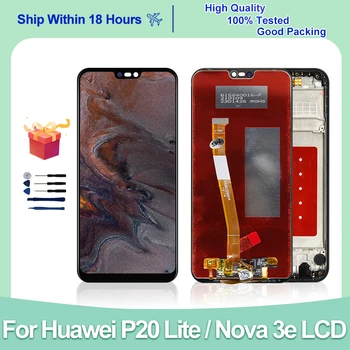 Для Huawei P20 Lite ЖК-дисплей Сенсорный Экран Для Huawei Nova 3e ЖК-дисплей ANE-LX1 Дигитайзер В Сборе Запасные Части