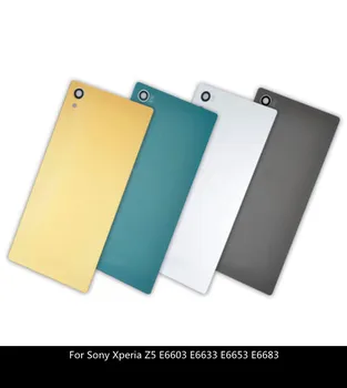 Для Sony Xperia Z5 Premium E6853 E6883 E6833 Стеклянный Корпус Батарейного Отсека Задняя Крышка Корпуса Задней Двери Замена Ремонтной Детали