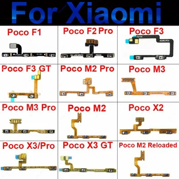 Для Xiaomi Poco F1 F2 X3 M3 M2 Pro F3 M2 X2 X3GT Боковая Кнопка Включения-Выключения Громкости Замена Гибкого кабеля Ремонтная Деталь M2-Reloaded