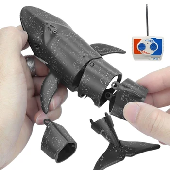 Захватывающая игрушка-акула с дистанционным управлением для детей и взрослых, реалистичный дизайн, управление на 360 °, для использования в помещении/на открытом воздухе