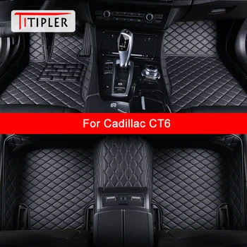 Изготовленные На Заказ Автомобильные Коврики TITIPLER Для Ковра Для Ног Cadillac CT6 Auto Accessories