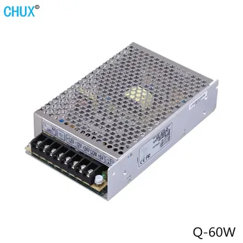 Импульсный источник питания CHUX мощностью 60 Вт Q-60 с четырехъядерным выходом 5 В 12 В 24 В постоянного тока, светодиодные источники питания переменного тока в постоянный, мультигрупповые SMPS