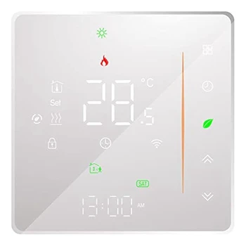 Интеллектуальный термостат Wifi, регулятор температуры, программируемый еженедельно, Поддерживает сенсорное управление-3A