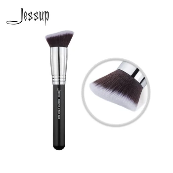 Кисть для нанесения основы Jessup для растушевки контура макияжа из мягких синтетических волос изогнутой формы B083