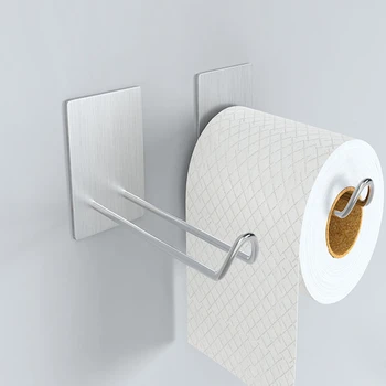 Крючок для крепления туалетной бумаги, настенная кухонная подставка для салфеток, подвесная стойка без перфорации, шкаф для хранения консервной пленки