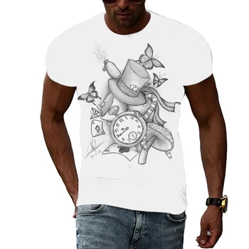 Летняя Новая Крутая футболка с компасом в стиле для мужчин, Модная Повседневная футболка с 3D Принтом, трендовые футболки с коротким рукавом, Индивидуальны