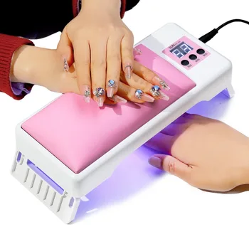Многофункциональный Подлокотник для ногтей с подсветкой для ногтей 2 в 1 подушка для рук лампа для улучшения ногтей