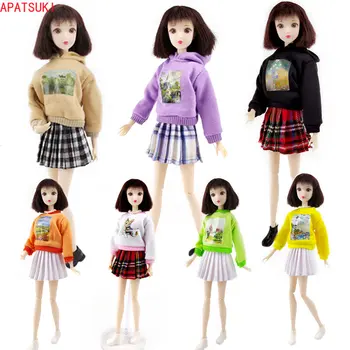 Модная кукольная одежда для куклы Барби, наряды, пальто, толстовки для кукол Blythe, аксессуары для кукол 1/6, игрушки для детей