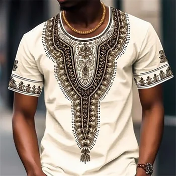 Модные летние мужские повседневные толстовки с 3D винтажным принтом в африканском стиле, мужская уличная одежда большого размера высокого качества.