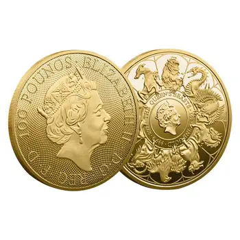 Монеты королевы Елизаветы II, круглые коллекционные монеты королевы Великобритании Елизаветы II, оригинальные британские монеты В память о