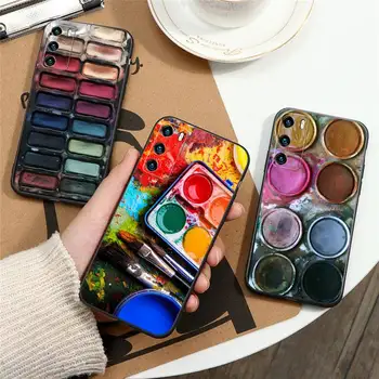Набор Акварельных Красок Палитра Коробка Для Рисования Чехол Для Телефона Huawei Mate 50 30 20 10 40 Lite Pro Nova 7 6 SE 5 4 3 2s Shell Cover