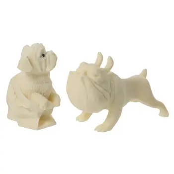 Настольное украшение для мини-собаки в форме французского бульдога Tagua, устанавливаемое на автомобиль, украшения для собак, статуэтка собаки из полированной слоновой кости для любителей собак