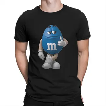 Новая яркая футболка с героями мультфильмов M Chocolate Candy для мужчин Копия синей базовой футболки с круглым вырезом для персонализации подарочной одежды
